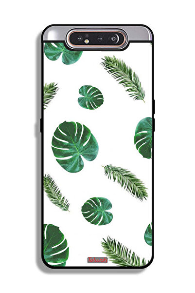 Tolwak غطاء حماية لهاتف سامسونج جالكسي A80 بنقشة ريش فنية