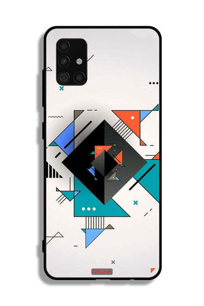 Tolwak غطاء حماية لهاتف سامسونج جالاكسي A51 5G بأشكال مربعة ومثلثة ونمط تجريدي
