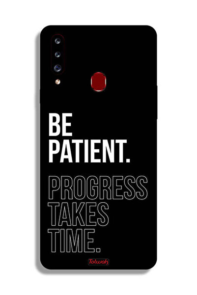 Tolwak غطاء حماية لهاتف Samsung Galaxy A20s - كن صبورًا، فالتقدم يستغرق وقتًا