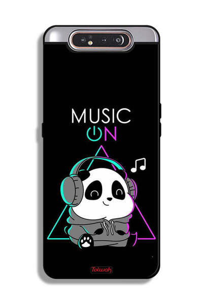 Tolwak غطاء حماية لهاتف Samsung Galaxy A80 بطبعة موسيقى الباندا