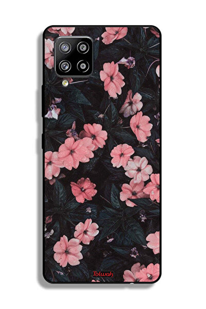 Tolwak غطاء حماية لهاتف سامسونج جالاكسي A42 5G - لون الخوخ والورود الصغيرة