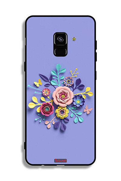 Tolwak غطاء حماية لهاتف Samsung Galaxy A8 Plus (2018) - تصميم زهور