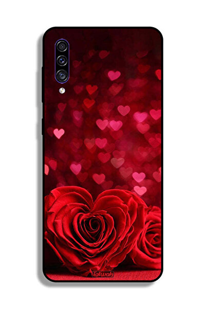 Tolwak غطاء حماية لهاتف Samsung Galaxy A50s بتصميم زهور على شكل قلب وفن تجريدي