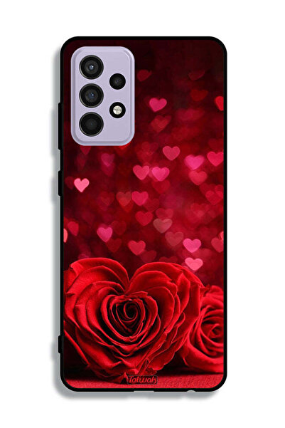 Tolwak غطاء حماية لهاتف سامسونج جالاكسي A52s 5G بنقشة زهور على شكل قلب وفن تج...