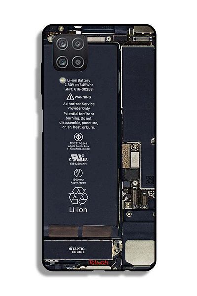Tolwak غطاء حماية غطاء حماية الهاتف Samsung Galaxy M12 بنمط دائرة الهاتف