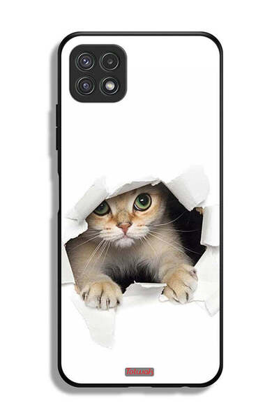 Tolwak Samsung Galaxy A22 5G Protective Case Cover Cat Appearing