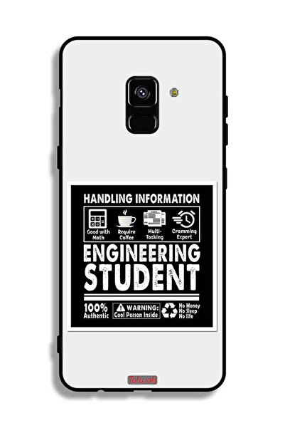 Tolwak غطاء حماية لهاتف Samsung Galaxy A8 Plus (2018) - ملصق طالب هندسة