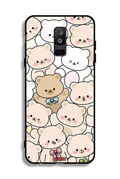 Tolwak غطاء حماية لهاتف Samsung Galaxy A6 Plus (2018) بنقشة الدببة