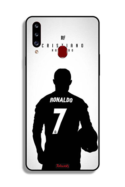 Tolwak غطاء حماية لهاتف سامسونج جالكسي A20s بقناع كريستيانو رونالدو