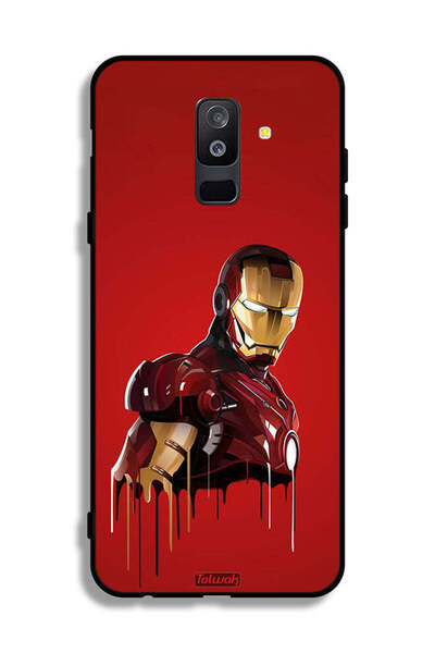 Tolwak غطاء حماية لهاتف Samsung Galaxy A6 Plus (2018) برسومات الرجل الحديدي