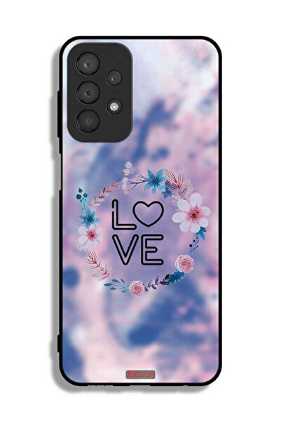 Tolwak غطاء حماية لهاتف سامسونج جالكسي A23 بتصميم خاتم الحب بين الزهور