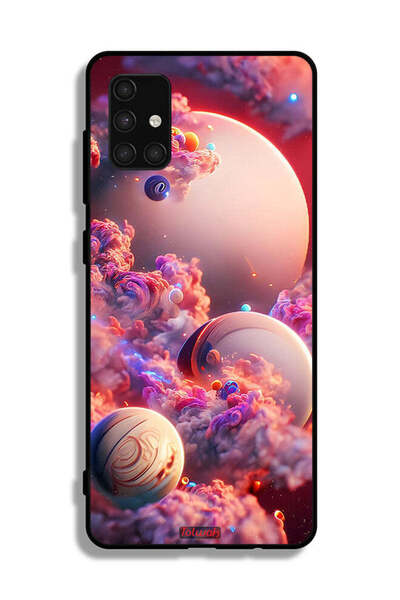 Tolwak Samsung Galaxy A71 4G Protective Case Cover Clouds Abstract Art