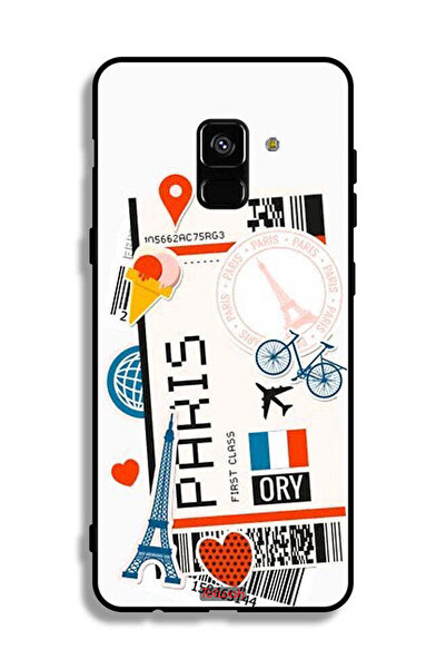 Tolwak غطاء حماية لهاتف Samsung Galaxy A8 Plus (2018) - ملصق باريس