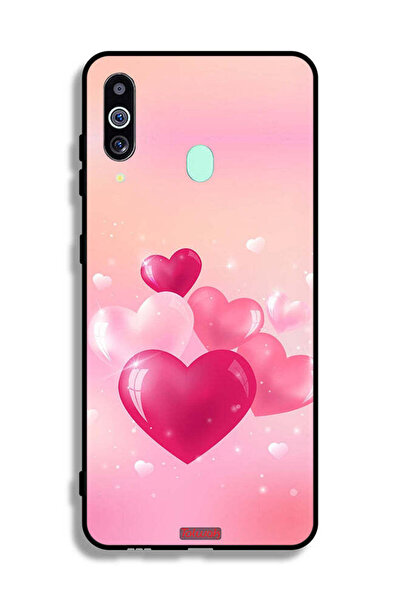 Tolwak Samsung Galaxy M40 Protective Case Cover Beautiful Hearts Art
