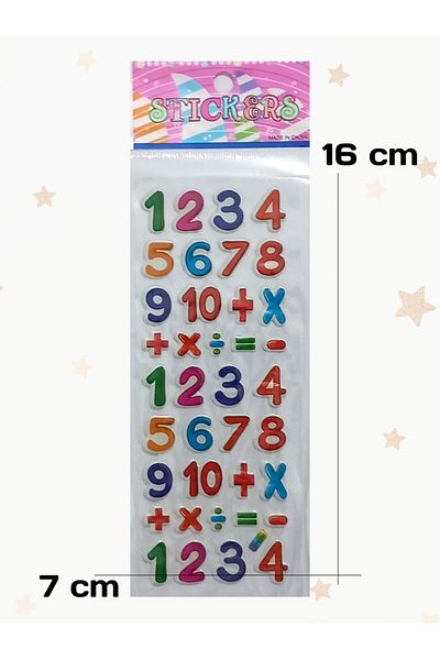 MODERN ASIR Sticker Set, 10 Sheets Figures Sticker Game for Kids