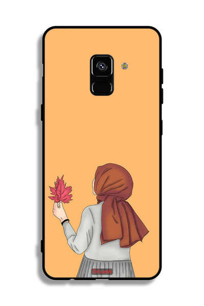 Tolwak غطاء حماية لهاتف Samsung Galaxy A8 Plus (2018) يحمل ورقة شجر