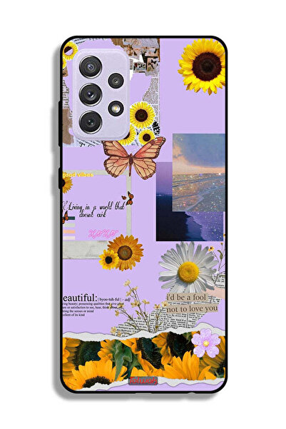 Tolwak غطاء حماية لهاتف سامسونج جالاكسي A72 5G بملصقات عباد الشمس الجميلة