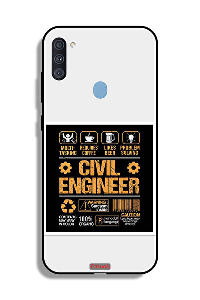 Tolwak غطاء حماية لهاتف Samsung Galaxy A11، ملصق مهندس مدني