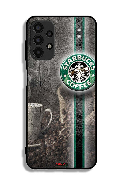 Tolwak Samsung Galaxy A13 4G Protective Case Cover Coffee Art