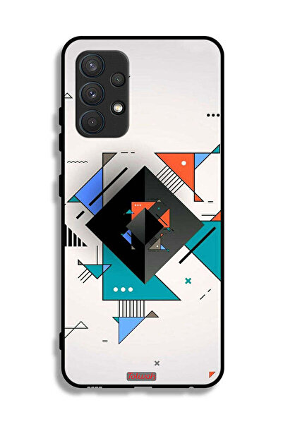 Tolwak غطاء حماية لهاتف سامسونج جالاكسي A32 4G بأشكال مربعة ومثلثة ونمط تجريدي