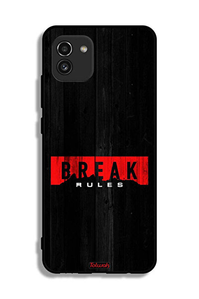 Tolwak غطاء واقي لغطاء الحماية Samsung Galaxy A03 يكسر القواعد