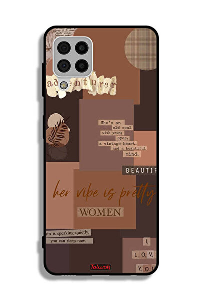 Tolwak Samsung Galaxy A22 4G Protective Case Cover Adventurer Women