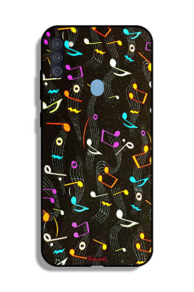Tolwak Samsung Galaxy A11 Protective Case Cover Music Fabric Pattern