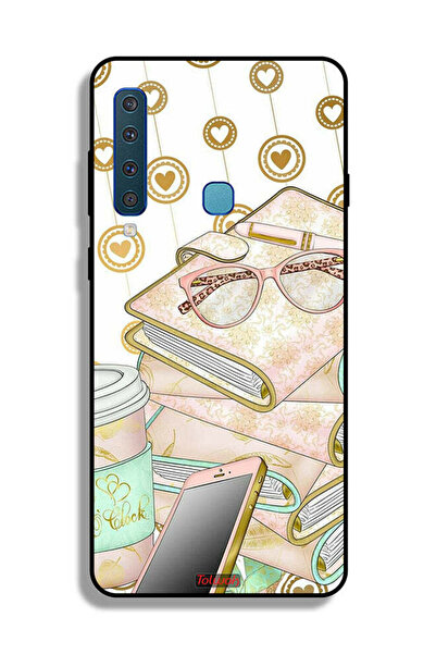 Tolwak غطاء حماية لهاتف Samsung Galaxy A9 (2018) بتصميم نظارات على الكتب