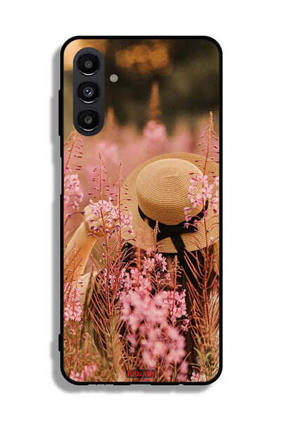 Tolwak Samsung Galaxy A13 5G Protective Case Cover Hat Girl In Flowers