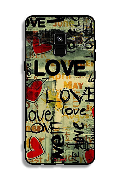 Tolwak غطاء حماية لهاتف Samsung Galaxy A8 Plus (2018) - علامات حب