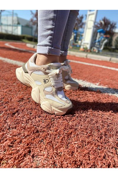 Benetton Beige Women's Sneakers Bni-11566