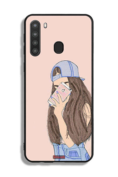 Tolwak غطاء حماية لهاتف Samsung Galaxy A21 لالتقاط صور سيلفي