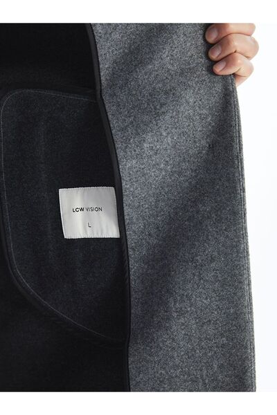 LC Waikiki Standart Kalip Ceket Yaka Erkek Kase Kaban - W40864Z8