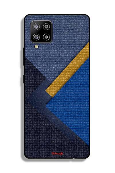 Tolwak غطاء حماية لهاتف سامسونج جالاكسي A42 5G بنقشة مثلثات جلدية