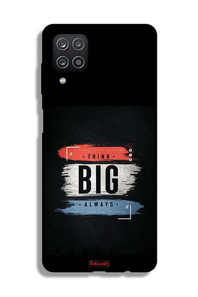 Tolwak غطاء حماية لهاتف Samsung Galaxy A12 - فكر دائمًا بشكل كبير