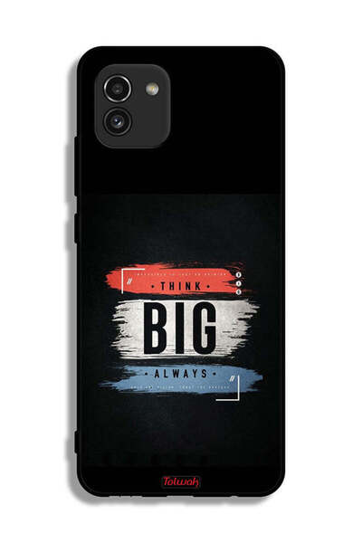 Tolwak غطاء حماية لهاتف Samsung Galaxy A03 - فكر دائمًا بشكل كبير