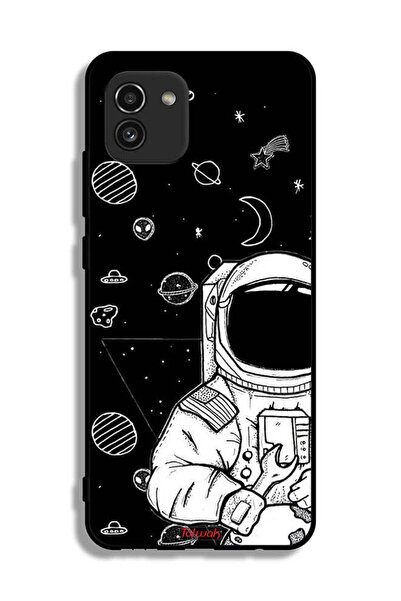 Tolwak Samsung Galaxy A03 Protective Case Cover Astronaut Art
