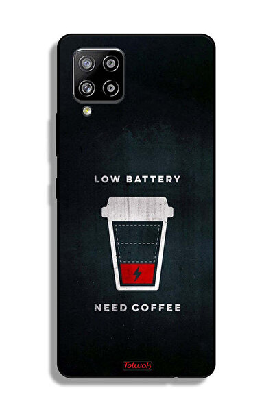 Tolwak غطاء حماية لهاتف Samsung Galaxy M42 5G - بطارية منخفضة - يحتاج إلى قهوة