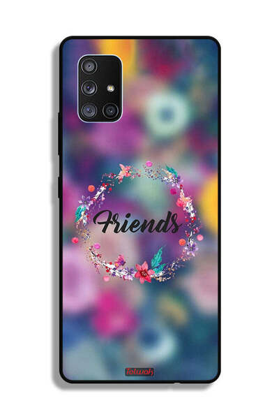 Tolwak غطاء حماية لهاتف سامسونج جالاكسي A71 5G، رسمة خاتم أصدقاء الزهور