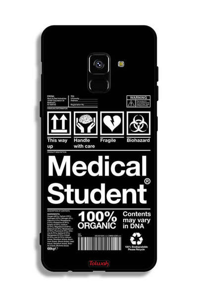 Tolwak غطاء حماية لهاتف Samsung Galaxy A8 Plus (2018) ملصق طالب الطب