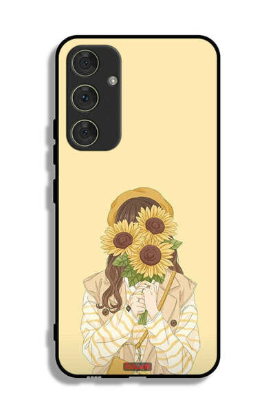 Tolwak غطاء حماية لهاتف سامسونج جالاكسي A54 5G بنقشة عباد الشمس وإخفاء الوجه