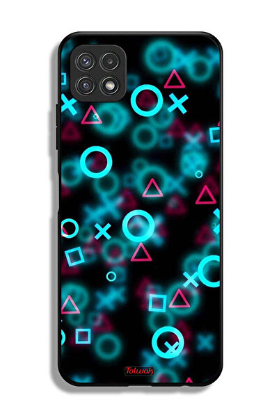 Tolwak غطاء حماية لهاتف سامسونج جالاكسي A22 5G برسومات أيقونات لعبة الحبار ال...