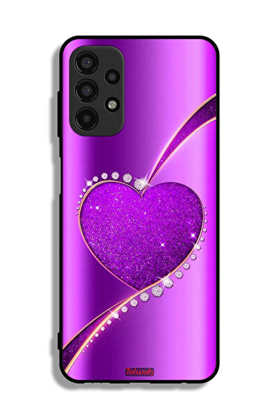 Tolwak Samsung Galaxy A13 4G Protective Case Cover Glitter Heart