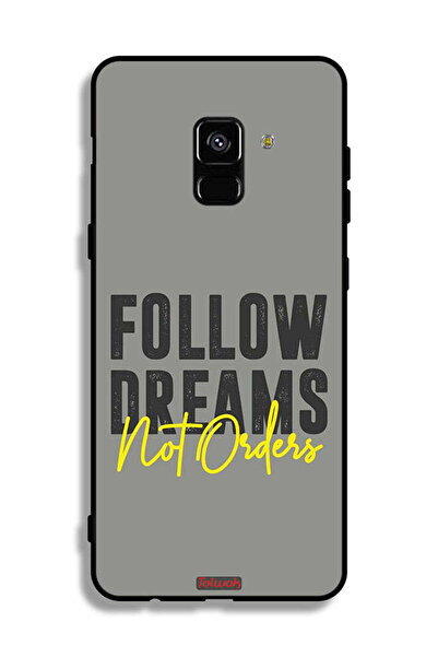 Tolwak غطاء حماية لهاتف سامسونج جالكسي A8 بلس (2018) - اتبع الأحلام وليس الأوامر