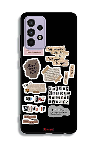 Tolwak Samsung Galaxy A52s 5G Protective Case Cover Good Luck Quotes Stickers