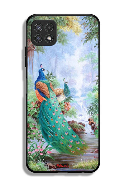 Tolwak غطاء حماية لهاتف سامسونج جالاكسي A22 5G بنقشة الطاووس