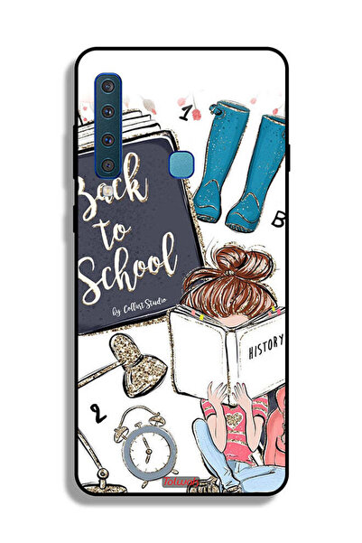 Tolwak غطاء حماية لهاتف Samsung Galaxy A9 (2018) بتصميم فتاة مدرسية تقرأ التاريخ