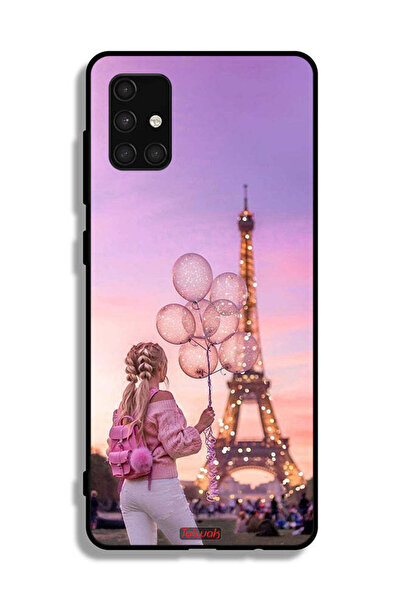 Tolwak غطاء حماية لهاتف سامسونج جالاكسي A71 4G، فتاة تحمل بالونات