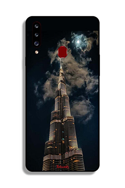 Tolwak Samsung Galaxy A20s Protective Case Cover Burj Khalifa In Night