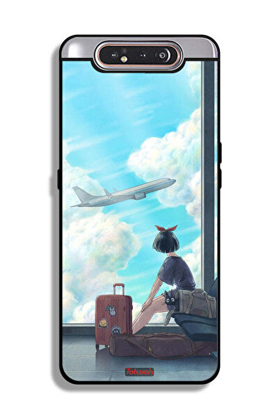 Tolwak غطاء حماية لهاتف Samsung Galaxy A80 بتصميم فن السفر